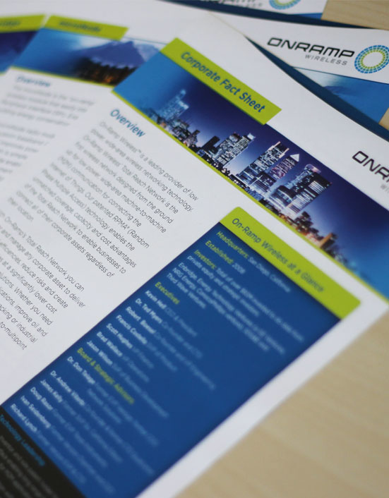 On-Ramp Marketing Collateral