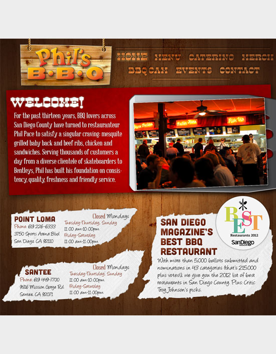 Phil's BBQ Website Redesign