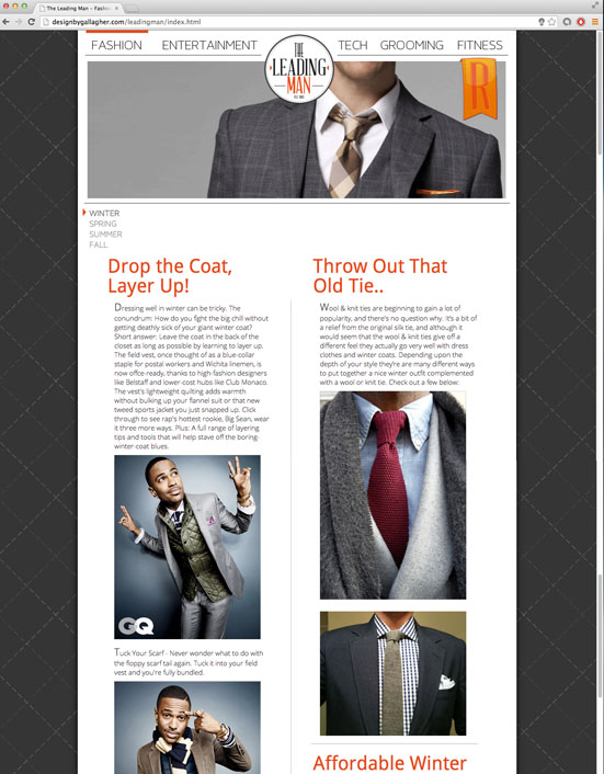 The Leading Man Website