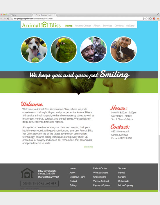 Animal Bliss Website